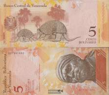 Venezuela Pick-number: 89f (19.08.2014) Uncirculated 2014 5 Bolivares - Venezuela