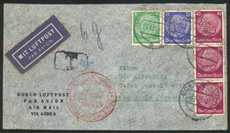 GERMANY: Airmail Cover Sent From Bonn To Brazil On 28/JA/1939 Franked With 1.50Mk., With Due Mark Due To Insufficient Po - [Voorlopers