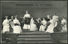 GERMANY: Orchestra Of Ladies, Director J.A.Panhans, Used In 1911, VF Quality! - Otros & Sin Clasificación