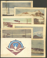 ARGENTINE ANTARCTICA: 6 QSL Cards Of Varied Antarctic Stations (2 Of Orcadas) Of The Years 1954/9 + One Of 1966, Very Go - Other & Unclassified