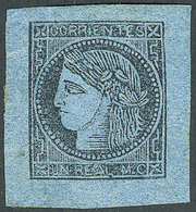 ARGENTINA: GJ.1, Un Real MC, Mint No Gum, Very Ample Margins, Excellent Quality, Catalog Value US$300 - Corrientes (1856-1880)