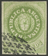 ARGENTINA: GJ.11, 10c. WITHOUT Accent, With Mute Gualeguaychú Cancel, Very Nice! - Gebraucht