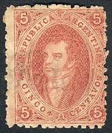 ARGENTINA: GJ.20, 3rd Printing, Mint ORIGINAL GUM (+300%, Rare!), Excellent Quality! - Usados