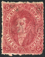 ARGENTINA: GJ.25, 4th Printing, Used, Position 88 On Plate A (with Variety: SPOT ON THE FOREHEAD), VF Quality! - Gebruikt