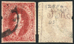 ARGENTINA: GJ.26d, 5th Printing On THIN PAPER, With Vertical Line Watermark (right Sheet Margin), VF Quality! - Gebruikt