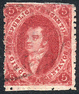 ARGENTINA: GJ.26A, 5th Printing, Cerise-carmine, Very Nice! - Used Stamps