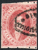 ARGENTINA: GJ.33, 7th Printing Perforated, Used In Rosario, Very Fine Quality! - Gebraucht