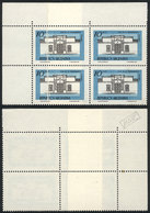 ARGENTINA: GJ.1780C, 10P. House Of Tucumán, Block Of 4 With End-of-roll JOINED PAPER Var., Excellent! - Sonstige & Ohne Zuordnung