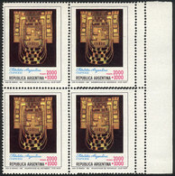 ARGENTINA: GJ.2044, 1982 Tapistry 2000+1000P., Block Of 4 With DOUBLE PERFORATION Variety, VF And Fantastic! - Sonstige & Ohne Zuordnung