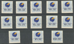 ARGENTINA: GJ.1/13, 1995/6 Complete Set Of 13 MNH Values, Excellent Quality, Very Rare! - Other & Unclassified