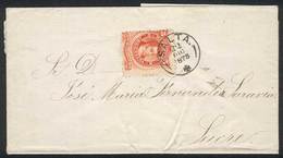 ARGENTINA: Folded Cover Franked By GJ.38, SALTA Datestamp With Maltese Cross Of 22/DE/1878 Perfectly Applied, Very Hands - Sonstige & Ohne Zuordnung