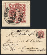 ARGENTINA: Cover Franked By GJ.49 With Sheet Margin With Printer Imprint, Sent From Rosario To Mendoza On 31/OC/1880, VF - Sonstige & Ohne Zuordnung