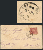 ARGENTINA: Cover Franked By GJ.54B With Datestamp Of CHIVILCOY With Maltese Cross, Sent To Buenos Aires On 19/NO/1885, A - Sonstige & Ohne Zuordnung