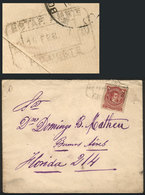 ARGENTINA: Cover Franked By GJ.54B, With Rectangular Datestamp "ESTAF. AMBte. F.C.OESTE -10", Sent To Buenos Aires On 16 - Autres & Non Classés