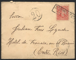 ARGENTINA: Cover (original Letter Included) Sent From Buenos Aires To Paraná On 24/OC/1892, Franked By GJ.106 With Nice  - Autres & Non Classés