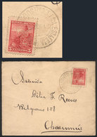 ARGENTINA: Railway PO Cancel: Cover With Its Original Letter Dated Coronel Vidal 21/OC/1900 Sent To Chascomús Franked Wi - Autres & Non Classés