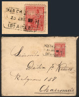 ARGENTINA: RARE CANCEL: Cover Sent To Chascomús On 20/JA/1901 With 5c. Franking And A Rectangular Datestamp Of MAR CHIQU - Sonstige & Ohne Zuordnung