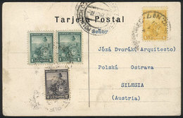 ARGENTINA: PC With View Of The Port Of Paraná, Sent To Austria On 1/NO/1901 With Handsome 8c. Postage With Stamps Of The - Autres & Non Classés