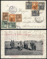 ARGENTINA: Rare PC With Spectacular View Of A "Group Of Gauchos", Sent From Buenos Aires To Tilsit (Germany) On 27/JUN/1 - Autres & Non Classés