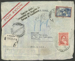 ARGENTINA: CRASH COVER: Airmail Cover Sent From Buenos Aires To Belgium On 23/OC/1937, Crashed In Casablanca, With Evide - Sonstige & Ohne Zuordnung