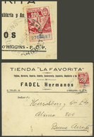 ARGENTINA: Cover Sent From O'Higgins To Buenos Aires On 12/AP/1939, Franked With 5c. REVENUE STAMP, WITHOUT Dues, Rare! - Other & Unclassified