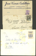 ARGENTINA: 3 Covers Used Between 1941 And 1962 Franked With REVENUE Stamps Or CINDERELLAS, Some With Small Defects But I - Sonstige & Ohne Zuordnung