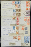 ARGENTINA: 38 Covers Used In 1951/2, Most By Registered Or Express Mail, With Interesting Postages And Rates, There Are  - Other & Unclassified