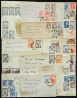 ARGENTINA: 30 Covers Posted Between 1951 And 1953 With Varied Postages And Combinations, ALL INCLUDE One Or More Example - Autres & Non Classés