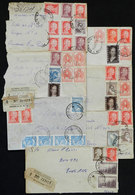 ARGENTINA: 7 Covers Used Between 1952 And 1954, All With Interesting Postages That Combine Stamps Of The Eva Perón And P - Other & Unclassified