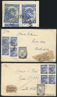 ARGENTINA: UNIQUE COMBINATION: 2 Express Covers Sent From La Plata To Punta Alta On 6/FE And 25/MAR/1952 Franked With 1. - Sonstige & Ohne Zuordnung