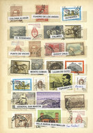 ARGENTINA: Stockbook With Approximately 1,000 Stamps With Cancels Of 280 Different Places, Including Many Of Small Towns - Lots & Serien