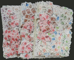 ARGENTINA: Shoe Box With About 30,000 Used Stamps Of The Proceres Issue Small Format, Perfect Lot To Look For Varieties  - Collections, Lots & Séries