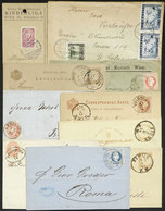 AUSTRIA + HUNGARY: 10 Used Covers, Folded Covers, Etc., Most Old And Of Fine To VF Quality! - Otros & Sin Clasificación