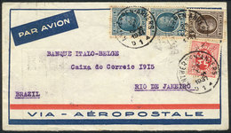 BELGIUM: Airmail Cover Franked With 14.25Fr. (Sc.190 + Other Values), Sent From Anvers To Brazil On 23/OC/1931, Via Air  - Otros & Sin Clasificación