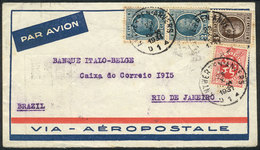 BELGIUM: Airmail Cover Franked With 14.25Fr. (Sc.190 + Other Values), Sent From Anvers To Brazil On 23/OC/1931, Via Air  - Sonstige & Ohne Zuordnung