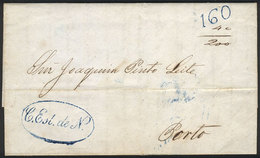 BRAZIL: Entire Letter Dated Maceió 16/AP/1845, Sent To Porto (Portugal) With Transit Via Lisboa, With Sea Mail Rating Of - Sonstige & Ohne Zuordnung