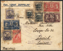 BRAZIL: Cover Sent Via ZEPPELIN From Rio To Switzerland On 4/MAY/1932, With Very Nice Multicolored Postage, Very Attract - Other & Unclassified