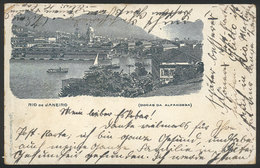 BRAZIL: RIO DE JANEIRO: Docas Da Alfandega, Ed.Steidel, Circa 1905, Minor Defects On Back, Good Appeal - Autres & Non Classés