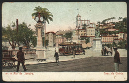 BRAZIL: RIO DE JANEIRO: Caes Da Gloria, Tramway, Ed.Casa Staffa, Used Circa 1915, With Some Defects On Front - Otros & Sin Clasificación