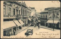 BRAZIL: SAO PAULO: Largo Do Rosario, Ed. Gaensly, Used In 1903, Minor Defect Else VF! - Autres & Non Classés