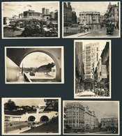 BRAZIL: SAO PAULO: 6 Old Postcards With Nice Views Of The City, Most Unused, VF Quality! - Otros & Sin Clasificación