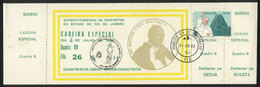 BRAZIL: Interesting FDI Made Over A Ticket For The Visit Of POPE JOHN PAUL II To Rio, VF Quality! - Autres & Non Classés