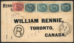 CANADA: Registered Cover Sent From RAWDON To Toronto On 10/AP/1899 Franked With 7c., Transit Backstamps Of Joliette, Mon - Altri & Non Classificati