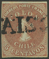 CHILE: Sc.1, With Straightline VALAPARAISO Cancel, Superb, Rare! - Cile