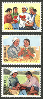 CHINA: Sc.1008/1010, 1969 Harvesters, Agriculture, The 3 High Values Of The Set, MNH (issued Without Gum), VF Quality! - Andere & Zonder Classificatie