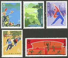 CHINA: Sc.1090/1094, 1972 Sport, Cmpl. Set Of 5 MNH Values, VF Quality! - Autres & Non Classés