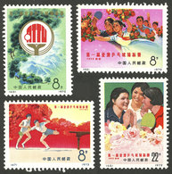 CHINA: Sc.1099/1102, 1972 Table Tennis, Cmpl. Set Of 4 Values, MNH, VF Quality! - Otros & Sin Clasificación