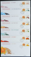 CHINA: 7 Modern Commemorative Covers, Topic FLOWERS, VF Quality! - Autres & Non Classés