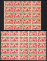 COSTA RICA: FIGHT AGAINST TUBERCULOSIS: Year 1952, Hospital, Blocks Of 25, MNH And Of Excellent Quality, And Of 20 (also - Costa Rica
