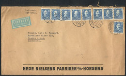DENMARK: Cover Franked By 40o. X9, Sent From Horsens To Argentina On 25/MAR/1947 By Airmail, Very Interesting! - Altri & Non Classificati